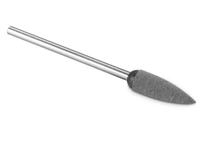 Eveflex Rubber Flame Burr, 606,    Grey, Coarse Grit, 16 X 5mm