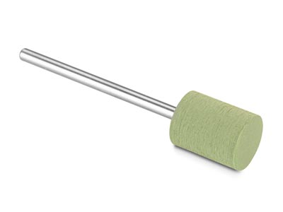 Eveflex Rubber Cylinder Burr, 810, Green, Fine Grit, 12 X 10mm