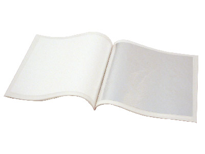 Fine Silver Leaf, 1 Book Of 25     Leaves, 95mm X 95mm, Loose Leaf