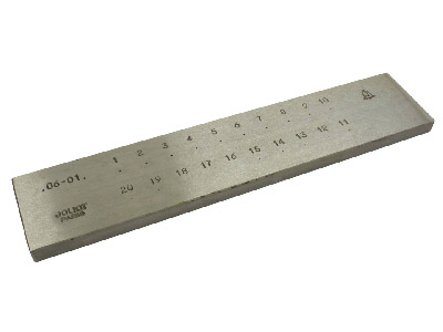 Steel Round Drawplate, 0.2mm -     0.6mm, 20 Hole