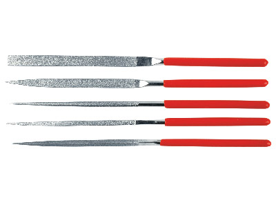 Diamond Files Set Of 5, 140mm5.5