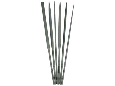 Vallorbe Needle File, Set Of 6,    160mm6, Cut 2 - Medium Grade
