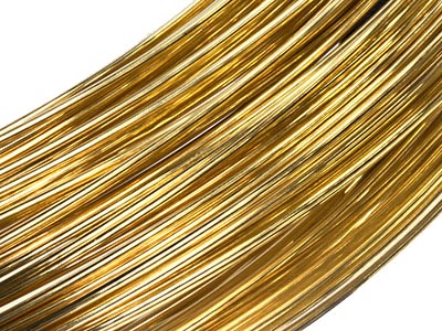 18ct Yellow Gold Round Wire 1.00mm, 100 Recycled Gold