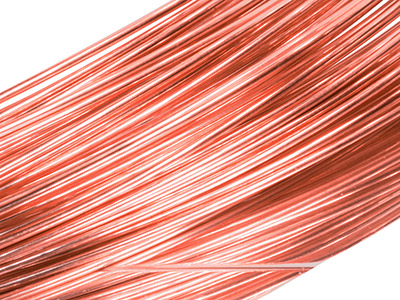 18ct Red Gold Round Wire 0.80mm,   100 Recycled Gold