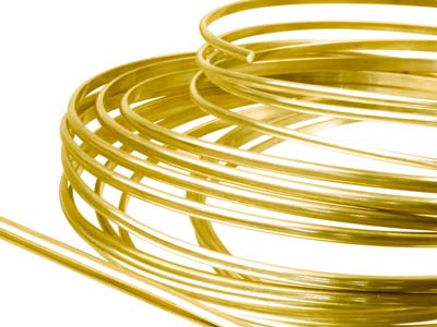 Gold Filled D Shape Wire 3.25mm X  1.60mm Fully Annealed