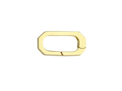 9ct Yellow Gold Oval Spring Gate   Clasp 6x12mm