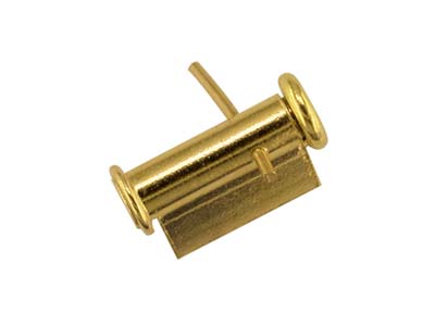 18ct Yellow Gold Tube Brooch Catch 6.5mm Side Opening