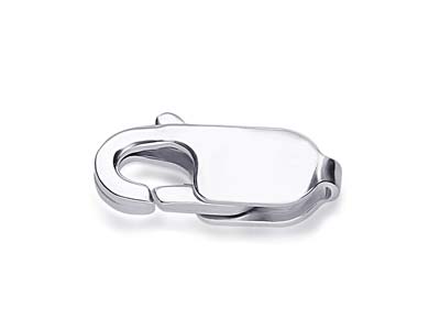 Argentium 960 Silver               Lobster Trigger Clasp Catch Oval   11mm