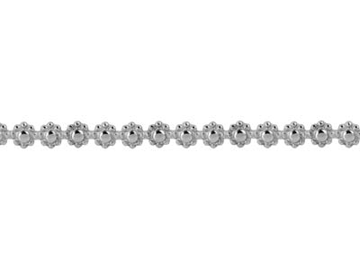 Sterling Silver Daisy Chain Berry Gallery Strip