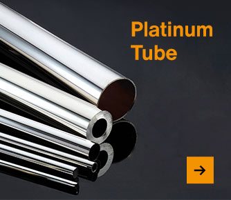 Platinum tube with the recycled logo