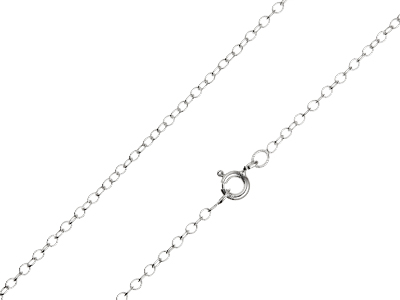 Sterling Silver 1.7mm Oval Trace   Chain 1845cm Unhallmarked 100   Recycled Silver