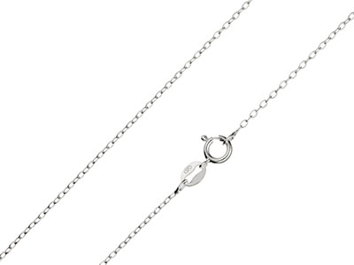 Sterling Silver 1.3mm Oval Trace   Chain 2050cm Unhallmarked 100   Recycled Silver